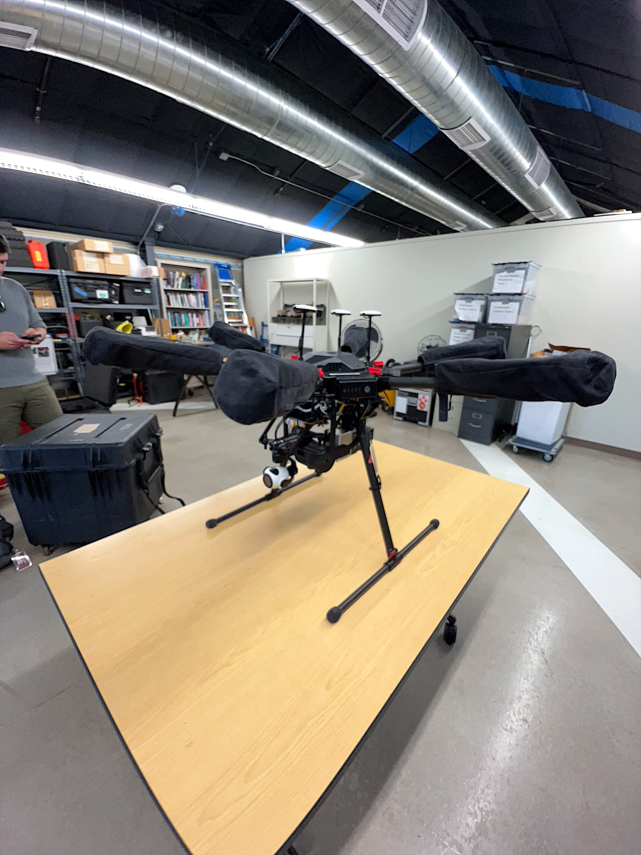 Drone with infrared camera modification